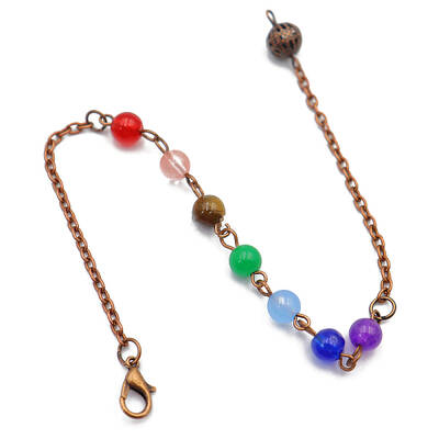 Natural Gemstone Dowsing Pendulums Chains
