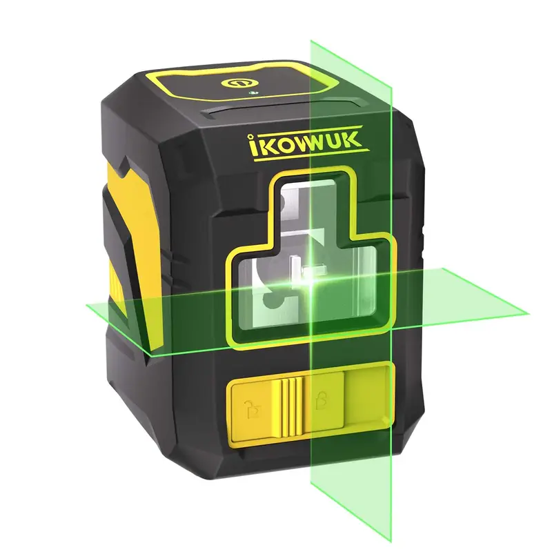 Laser Level, Green Cross Line Laser with Self-Leveling, Vertical and Horizontal Line, Carrying Pouch, Battery Included
