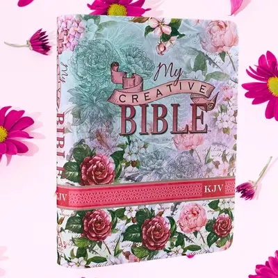 Silky Floral Printed KJV My Creative Bible