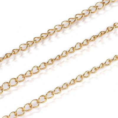 Ion Plating(IP) 304 Stainless Steel Twisted Chains