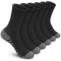 Unisex's Performance Breathable Running Socks, 6 Pairs/set Cushioned Comfy Socks for Men & Women, Outdoor Sports Socks for Ru...