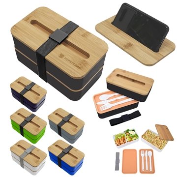 25 Customized Stackable Bento Box With Phone Stand - BPA Free & ...