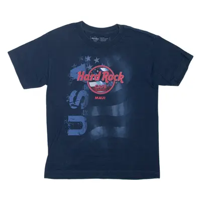 HARD ROCK CAFE Maui T-Shirt Blue Short Sleeve Mens M