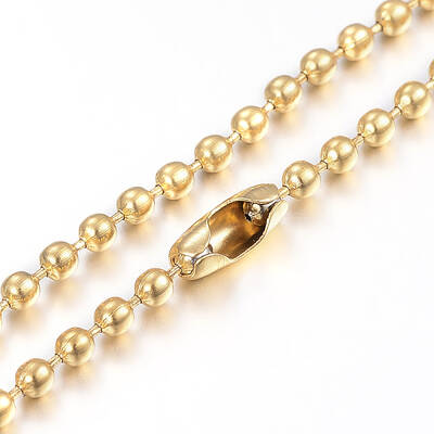 304 Stainless Steel Ball Chain Necklaces Making