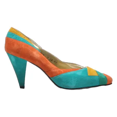MARIO VALENTINO Pump Heels Blue Synthetic Womens UK 5
