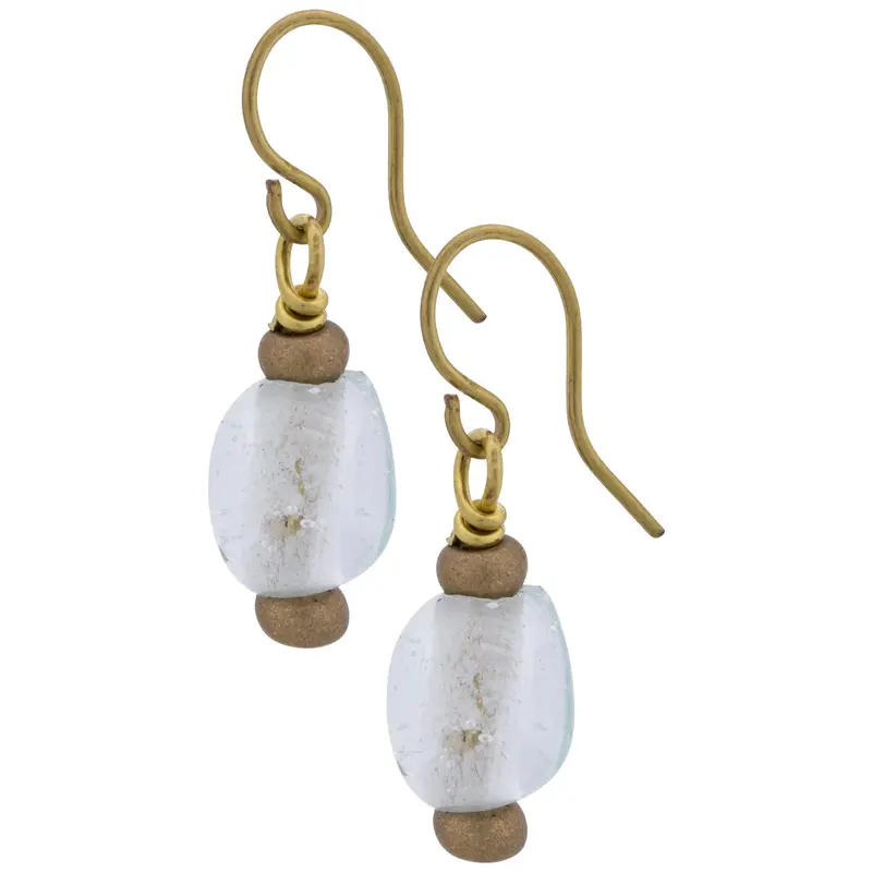 Glass Droplet Earrings - Turquoise