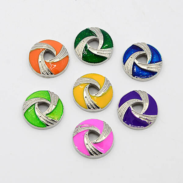 Alloy Enamel Bead Caps