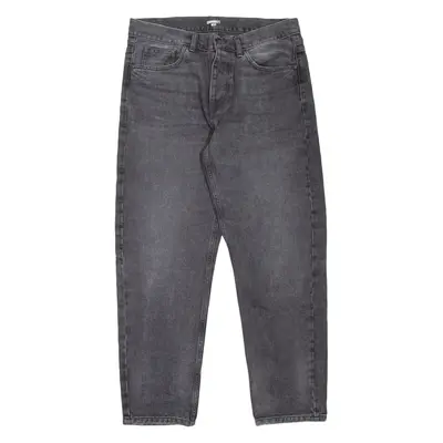 CARHARTT WIP Newell Pant Mens Jeans Grey Relaxed Tapered Stone Wash W32 L29