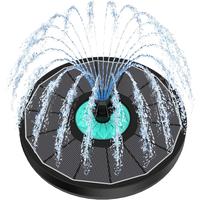 Solar Fountain with Cyan Flower - Attract Birds - Upgrade 3.5W Solar Bird Bath Fountains, Solar  Water Feature Fountain Pump ...