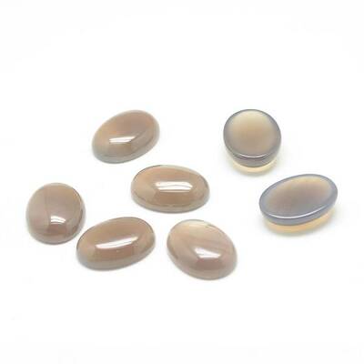 Natural Grey Agate Gemstone Cabochons