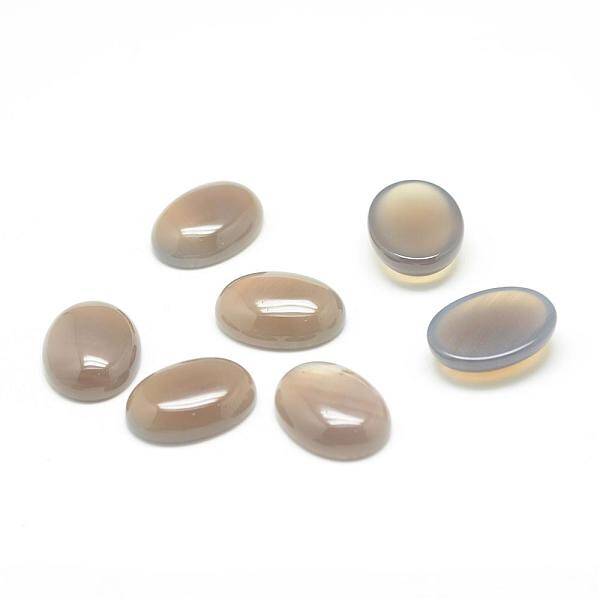 Natural Grey Agate Gemstone Cabochons