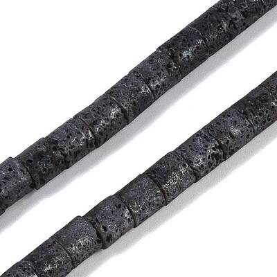 Frosted Natural Lava Rock Beads Strands