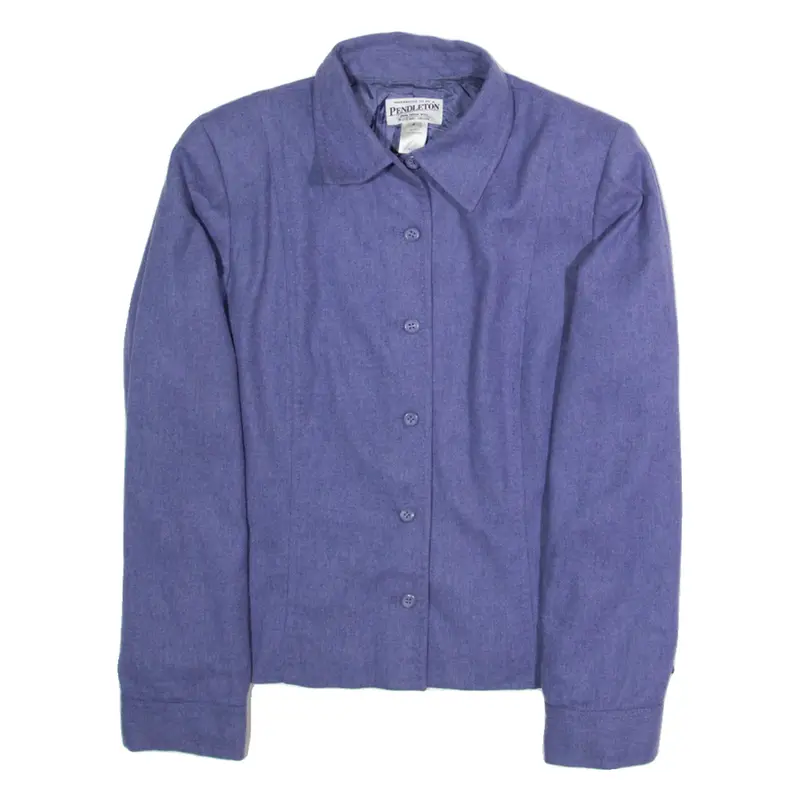 PENDLETON Womens Blazer Jacket Purple Wool XS