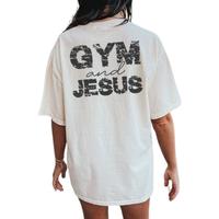 Gym And Jesus Shirt, 2-sided T-Shirt, Gym Pump Cover, Christian Gym Shirt, Gym Shirt, Bodybuilding Pump Cover, Woman Of God, ...