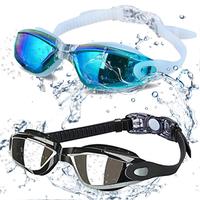 Swim Goggles - Swimming Goggles,Pack of 2 Professional Anti Fog No Leaking UV Protection Wide View Swim Goggles for Women Men...