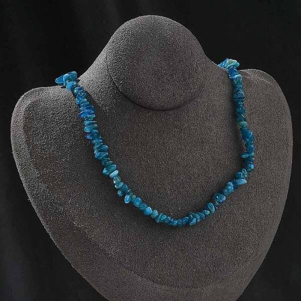 Natural Apatite Chip Beaded Necklaces for Men Women