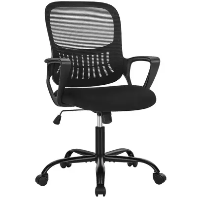 【Deal】SweetFurniture Office Chair, Desk Chair, Ergonomic Home Office Desk Chairs, Computer Chair with Comfortable Armrest...