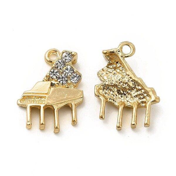 Rack Plating Alloy Rhinestone Pendants
