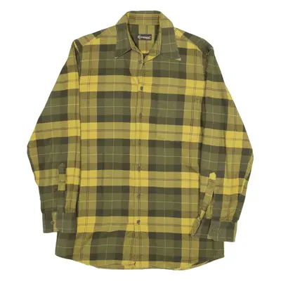 TRELEGANT Shirt Green Check Long Sleeve Mens M