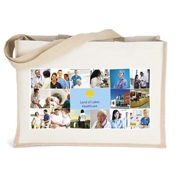 150 Customized Josephine ColorVista Tote Bag - Cotton & Jute