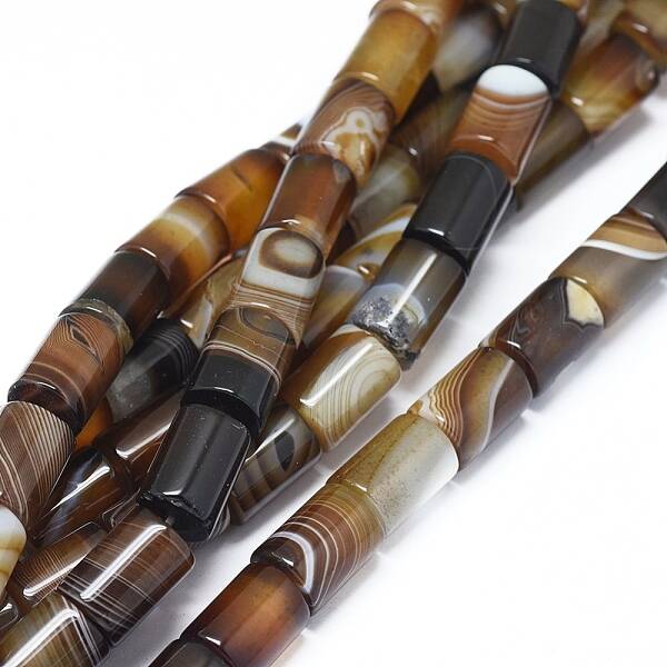 Natural Banded Agate/Striped Agate Beads Strands