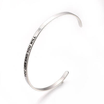 Tarnish Resistant 201 Stainless Steel Cuff Bangles
