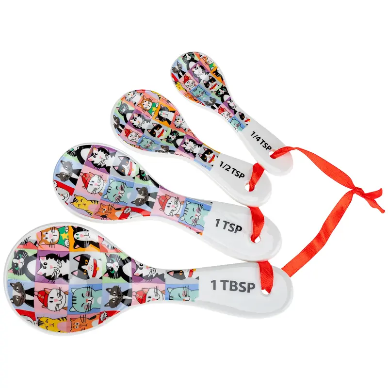 Pet Portrait Measuring Cups & Spoons - Cat - Spoons