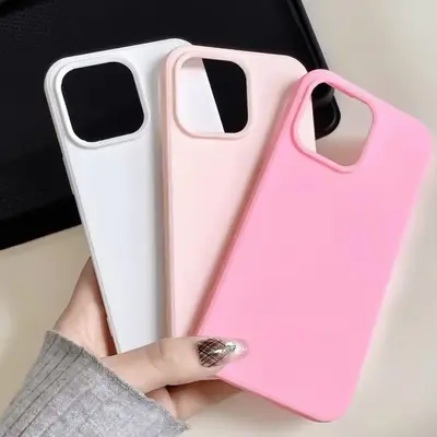 Solid Color Smartphone Case, Soft TPU Anti-drop Cellphone Protective Case, Total Protective Shockproof Mobile Phone Protec...