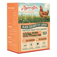 Black Soldier Fly Larvae 5/10LB Dried for Chickens, High Calcium 85X More Than Mealworms for Strong Eggshells & Healthy Growt...