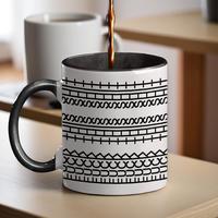 [Customer Favorite] Pawfect House - Funny Hidden Message Accent Mug - 11oz Ceramic Mug - Unique Black and White Design - Idea...