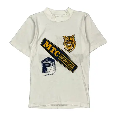 Age 10 Unbranded Graphic T-Shirt - Medium White Cotton