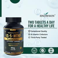 SNOWSON 6S-5-MTHF- Methylfolate (Active B9 Folate) Supplement - Supports Mood, Methylation, Cognition,CardiovascularHealth, N...
