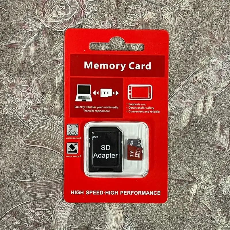 Universal Micro SD 1 TB TF Flash Memory Card with Adapter, High Performance Memory Card, Data Storage Memory Card