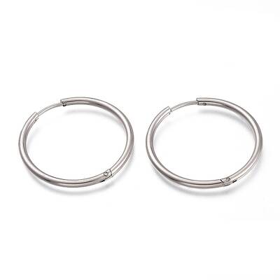Non-Tarnish 304 Stainless Steel Huggie Hoop Earrings