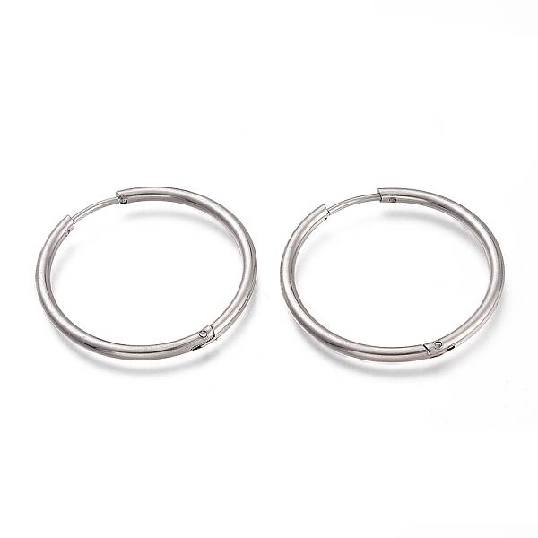 Non-Tarnish 304 Stainless Steel Huggie Hoop Earrings