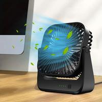 (4 hours of battery life covers a full day of work)Office Mini portable fan Portable Desk Fan with 4 Speeds & 4000mAh USB-C R...