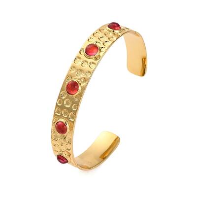 Rack Plating Brass Cuff Bracelets for Women