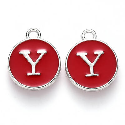 Platinum Plated Alloy Enamel Charms