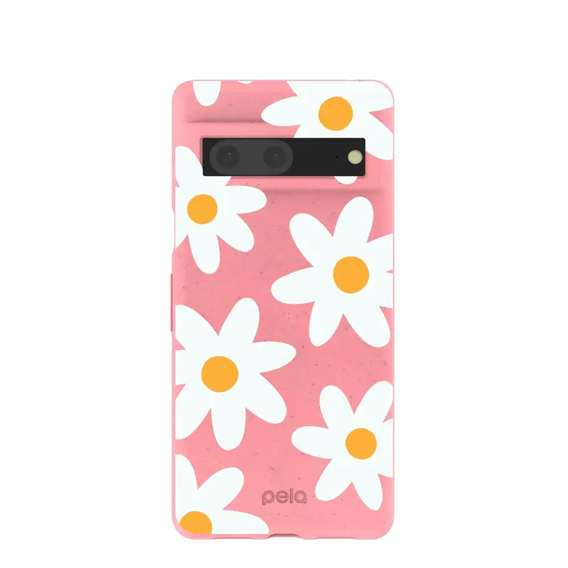 Bubblegum Pink Daisy Google Pixel 7 Case