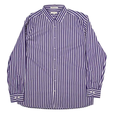 GANT Mens Shirt Purple Striped Long Sleeve 2XL