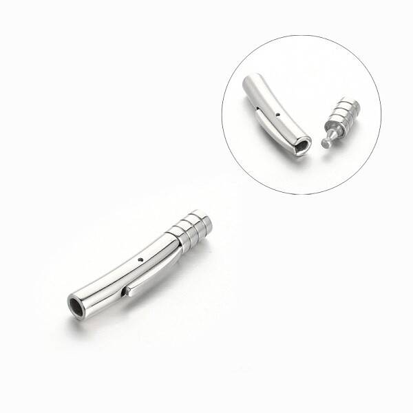 Tarnish Resistant Column 304 Stainless Steel Bayonet Clasps