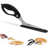 Dreamfarm Scizza β Pizza Scissors with German Stainless Steel Blade & Non-Stick Safe Spatula, Dishwasher Safe Pizza Cutter ...