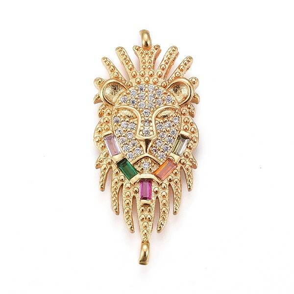 Brass Cubic Zirconia Links