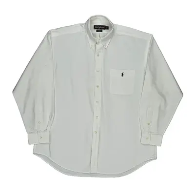 Ralph Lauren Shirt - Large White Cotton
