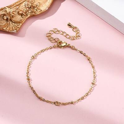 Brass Cable Chain Bracelets for Women