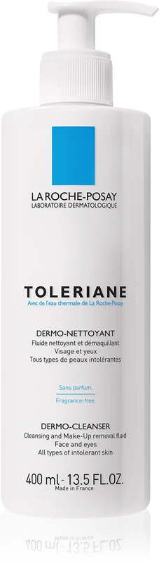 La Roche Posay Toleriane Dermo Cleansing Fluid Face Eyes 400ml