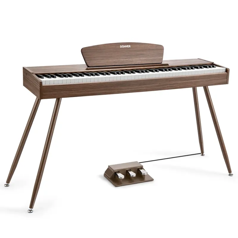 Donner DDP-80 Wooden Digital Piano - Walnut / Piano