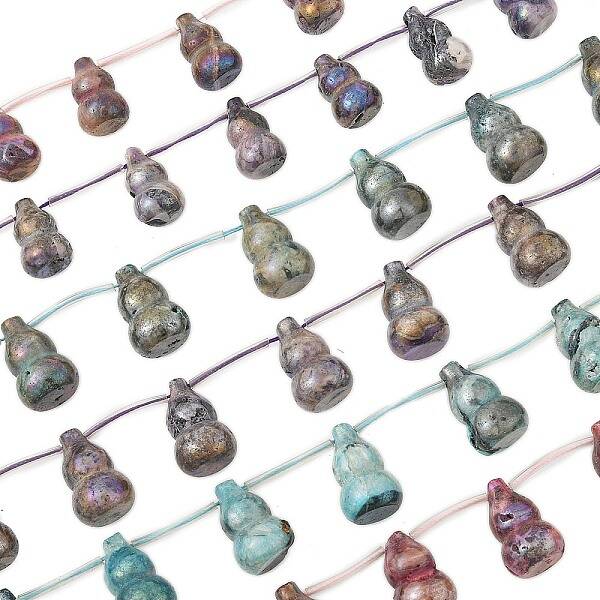 Electroplate Natural Hemimorphite Beads Strands