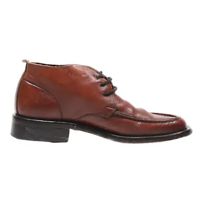 NERO Desert Boots Brown Leather Mens UK 7.5