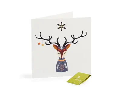 Recycled Christmas Cards - Zero Waste (FSC 100%) | Style: Deer